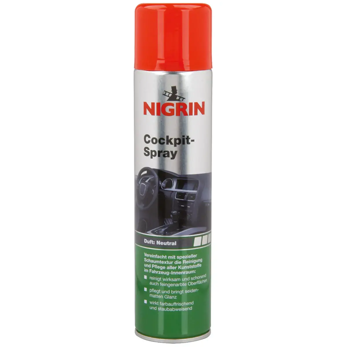 NIGRIN Spray mousse pour cockpit, bombe aérosol de 400 ml photo du produit