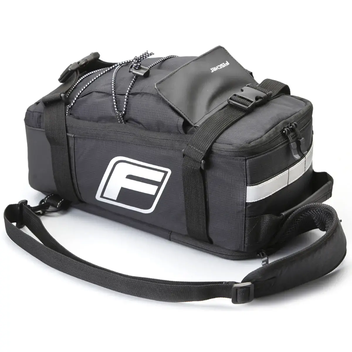 Sac pour porte-bagage de vélo 2 en 1 - Noir - Fischer photo du produit