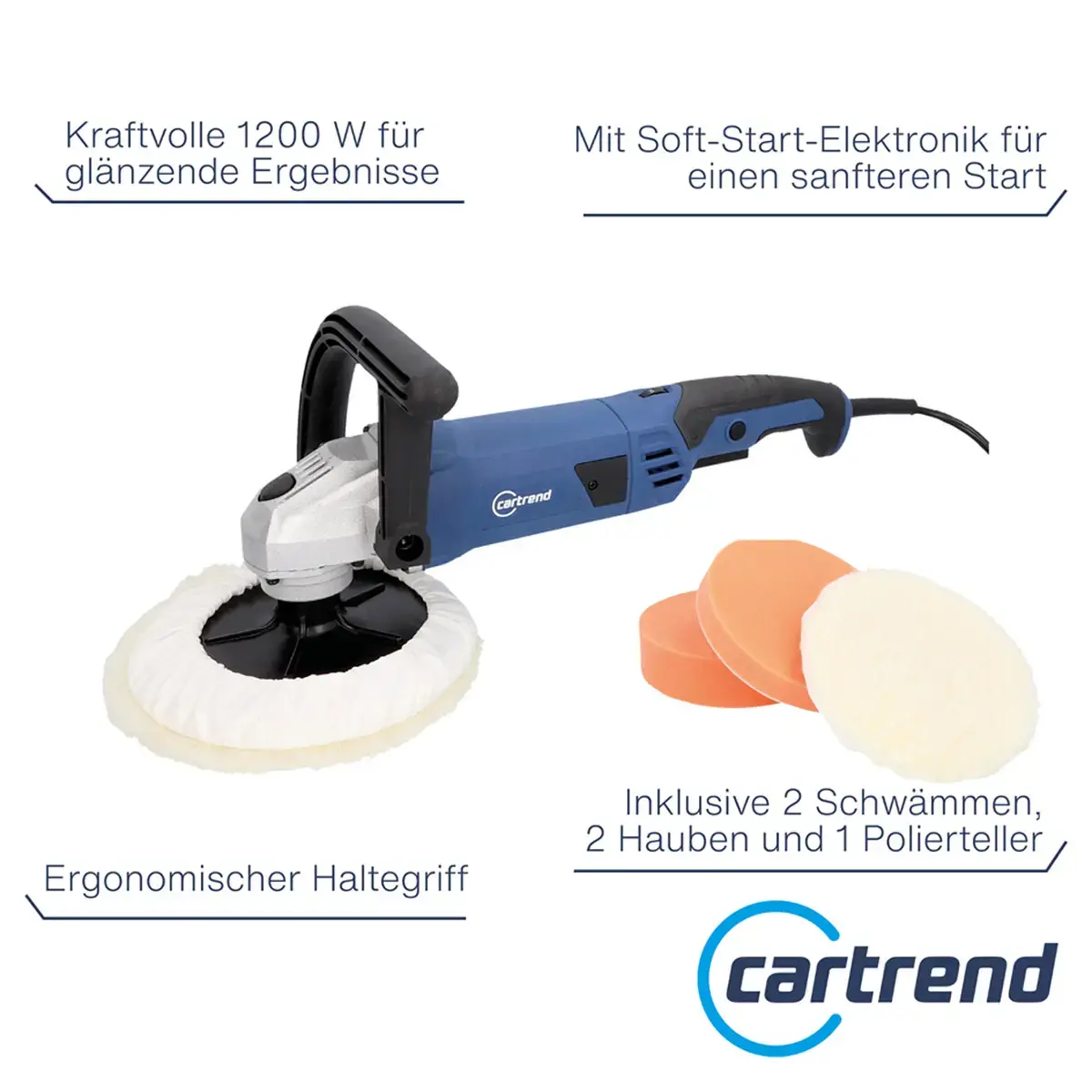 cartrend Polisseuse pour v&eacute;hicule Pro, 1.200 watts photo du produit
