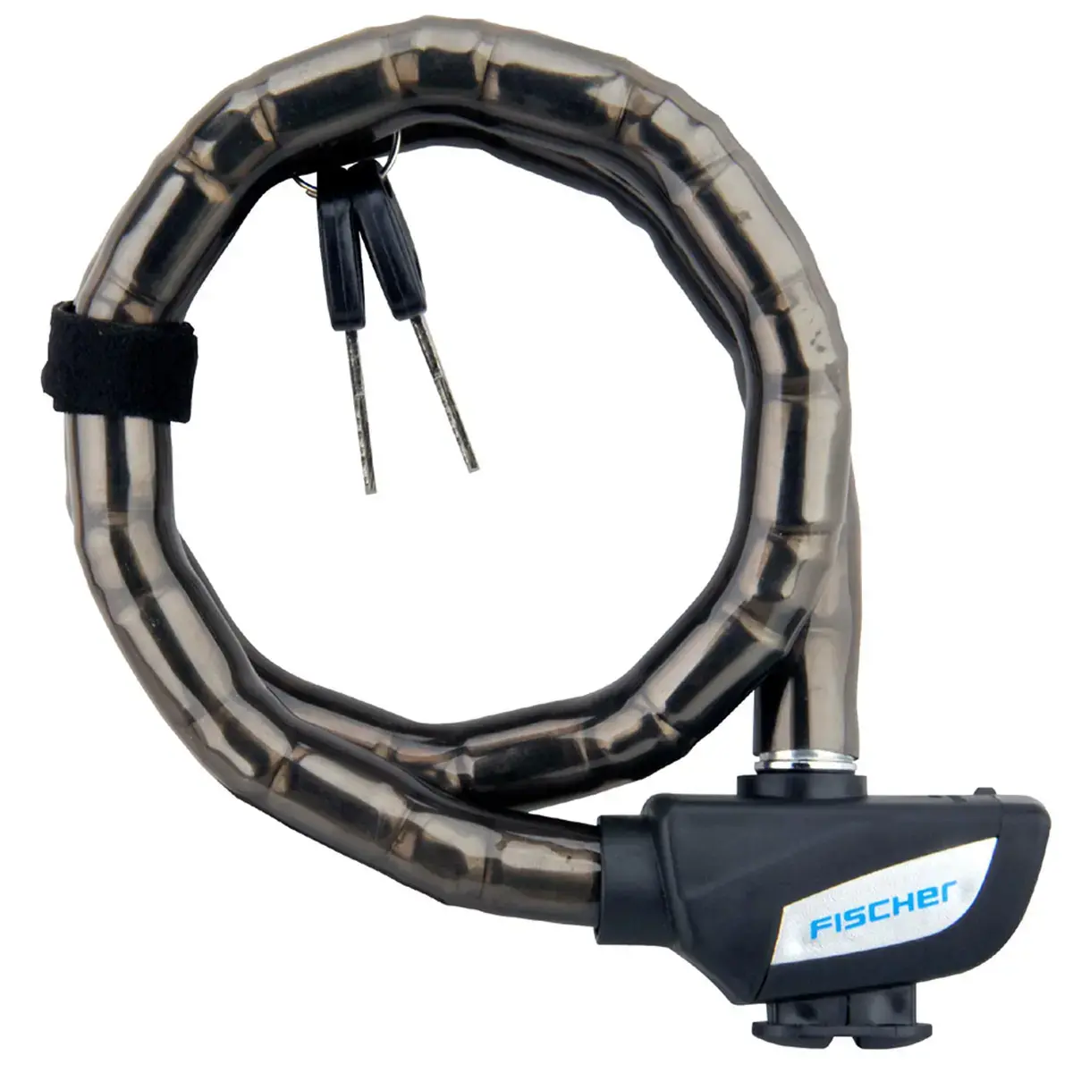 Chaîne antivol à maillons blindés pour vélo - Noir - Fischer photo du produit