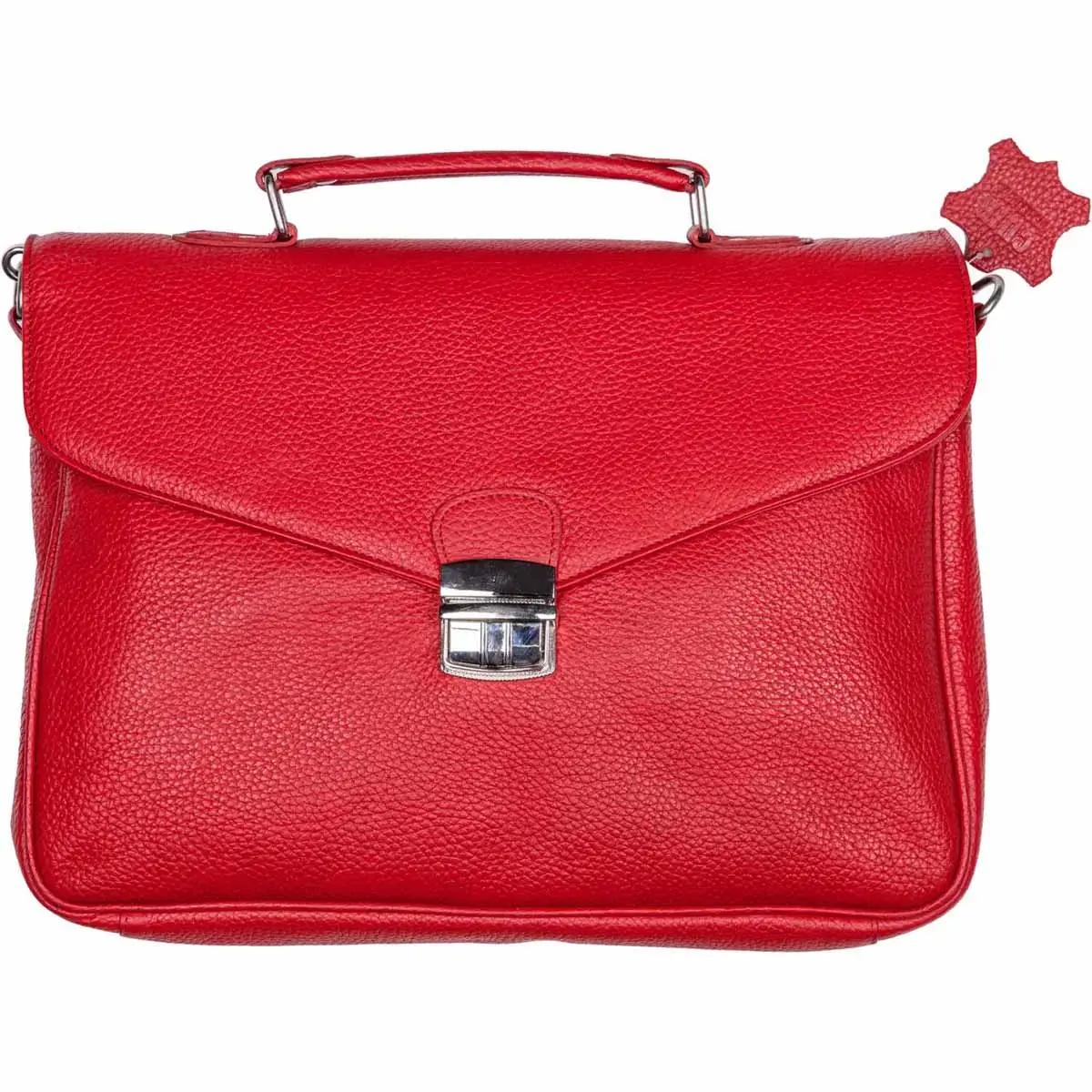 Sacoche fermoir metal - Cuir Goya - 30x27x05 cm - Quo vadis photo du produit