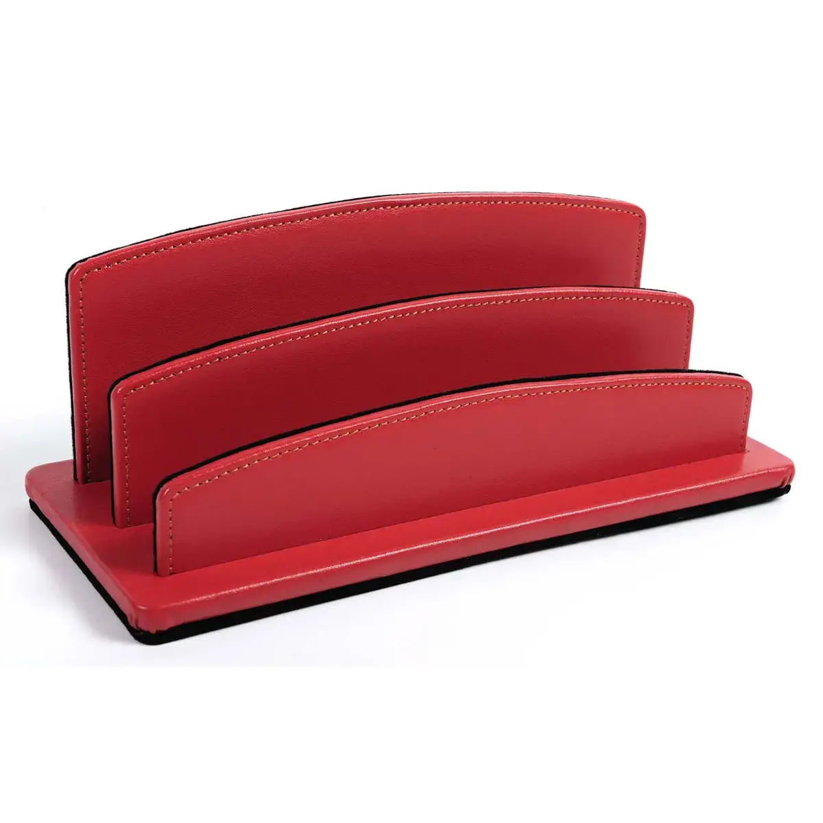 Trieur cuir demi rond Satiny - 26x10,5x10,5 cm - Quo vadis photo du produit