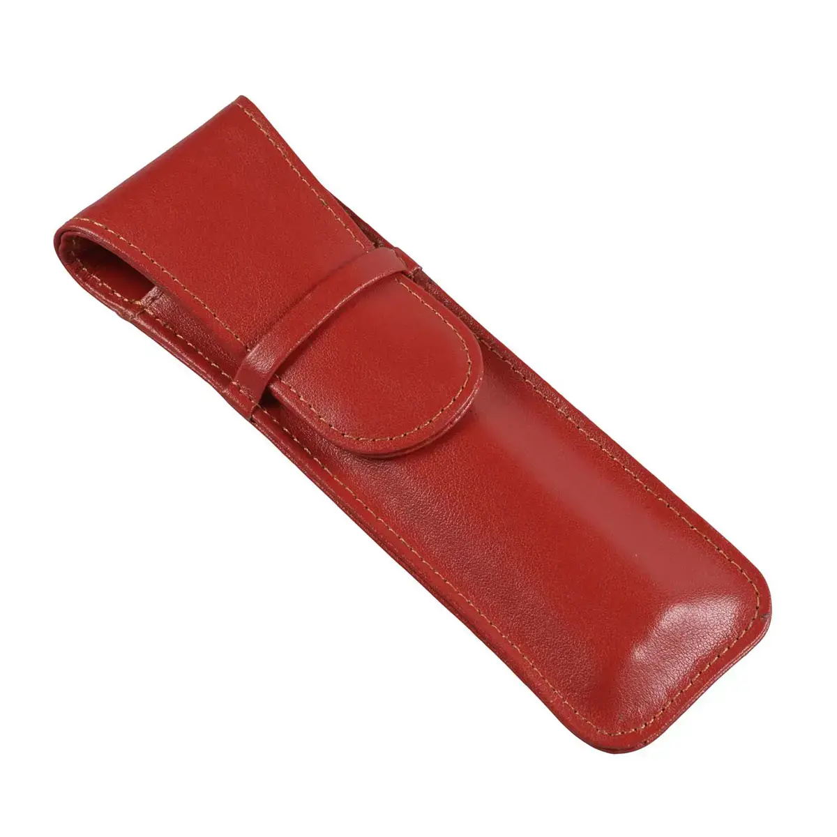 Etui 2 stylos &agrave; rabat - Cuir Satiny - 16x2,5x0,8 cm - Quo vadis photo du produit