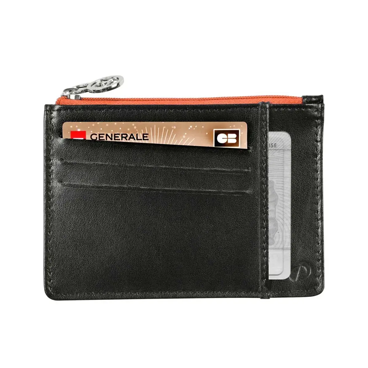 Porte-cartes / monnaie - cuir Holi - 13,2x9,5x0,2 cm - Quo vadis photo du produit