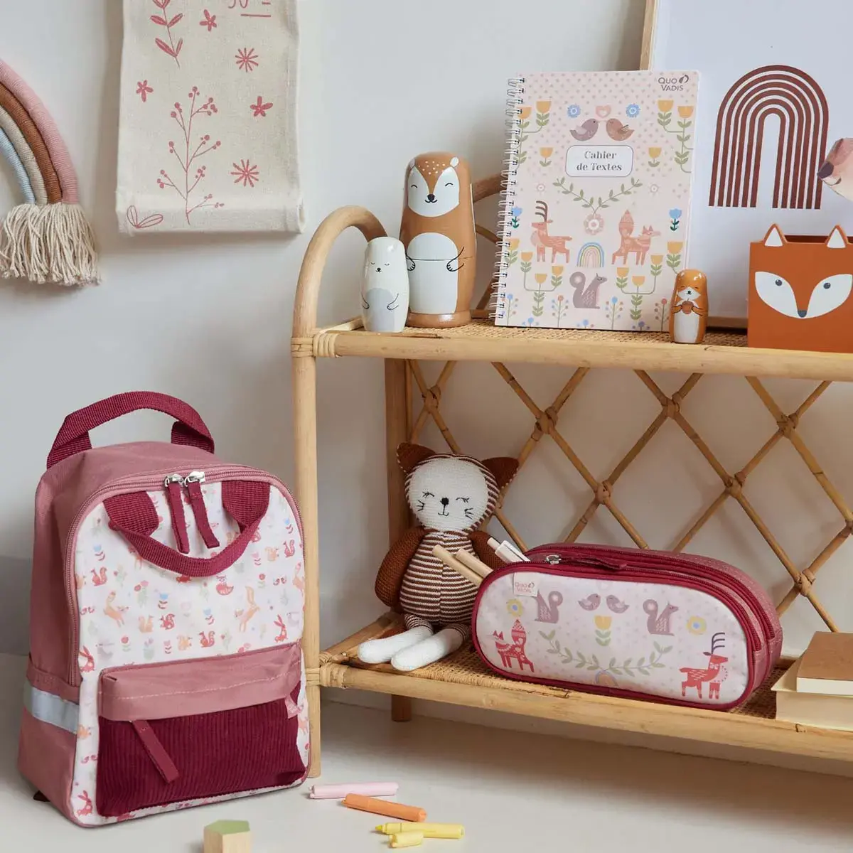 Sac à dos maternelle - 1 compartiment Animascot - 27x20x11 cm - Quo vadis photo du produit