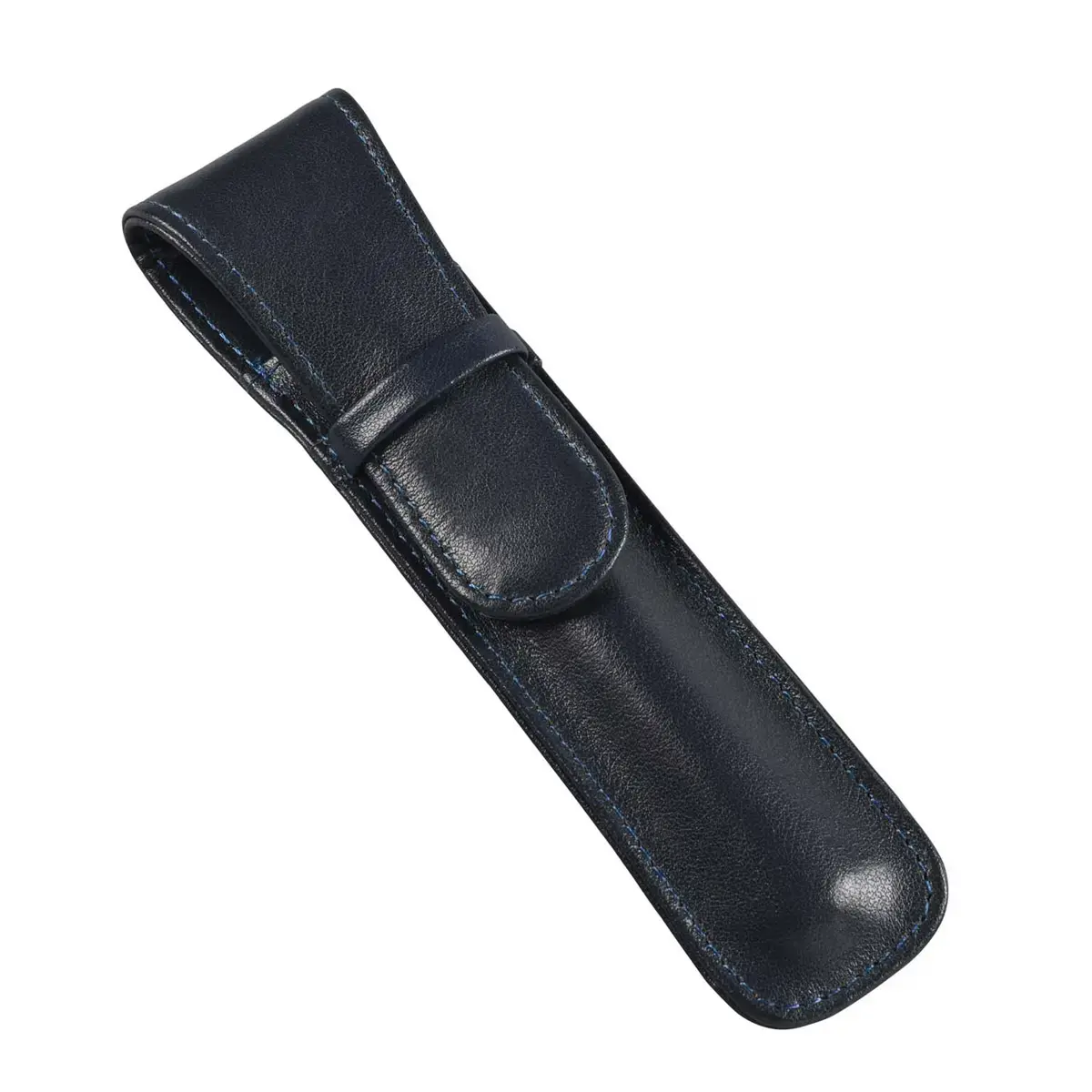 Etui 1 stylo - Rabat cuir Satiny - 16,5x5x1 cm - Quo Vadis photo du produit