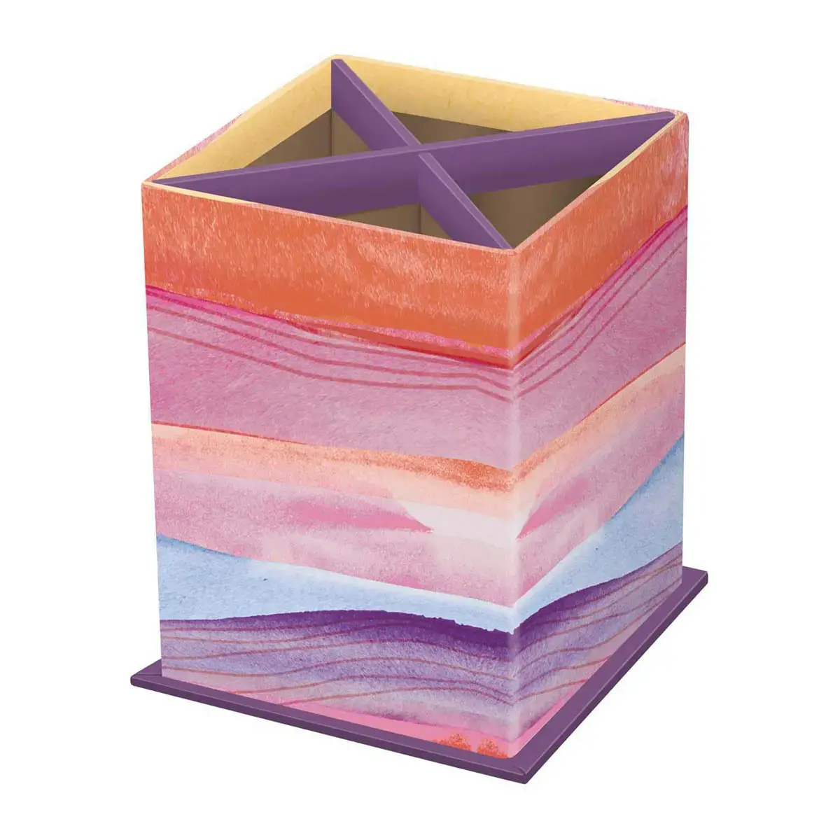 Pot à crayons carré Iconique - 8,5x8,5x11 cm - Quo Vadis photo du produit