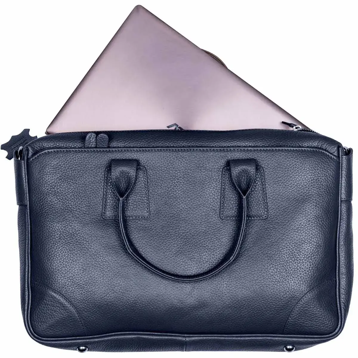 Sacoche large - Cuir Goya - 42x28x9 cm - Quo vadis photo du produit