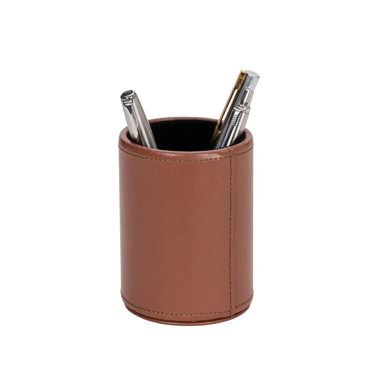 Pot à crayons - Cuir Satiny - 10x7 cm - Quo vadis photo du produit