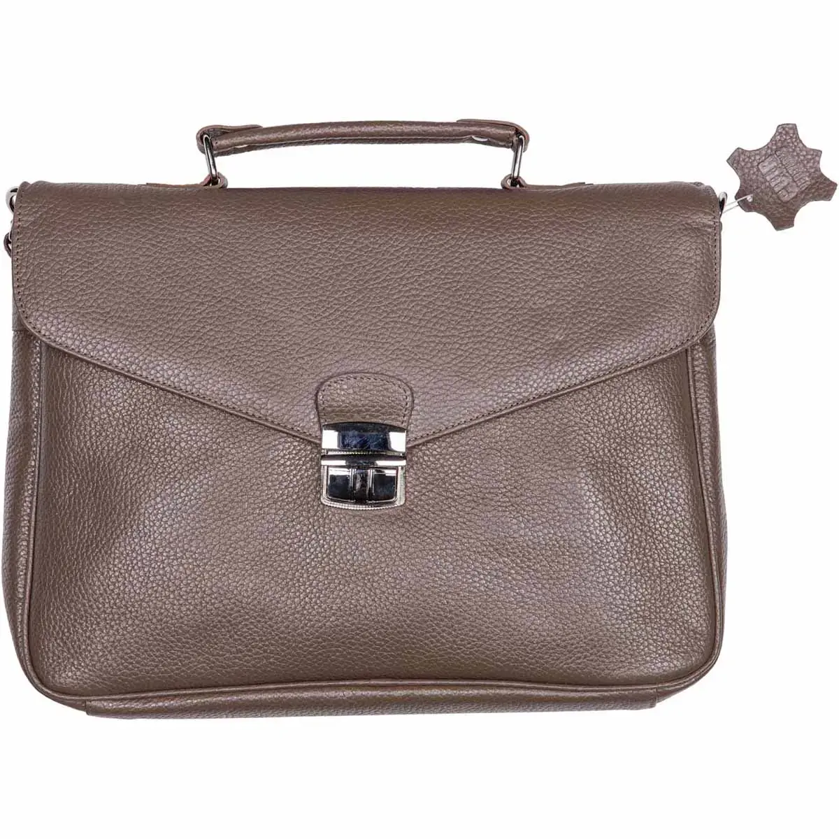 Sacoche fermoir metal - Cuir Goya - 30x27x05 cm - Quo vadis photo du produit