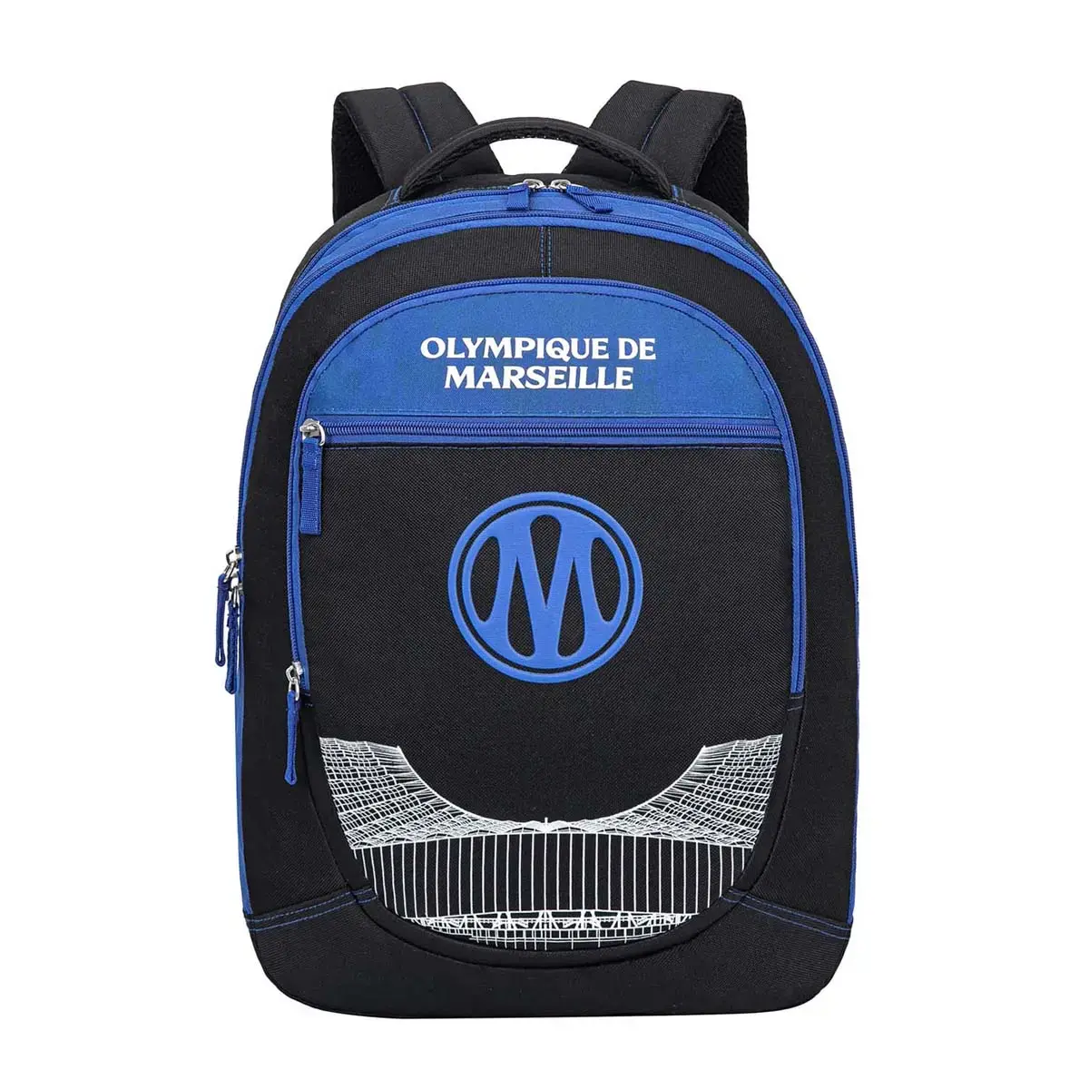 Sac à dos - 2 compartiments Olympique de Marseille - 32x43x14 cm - Quo vadis photo du produit