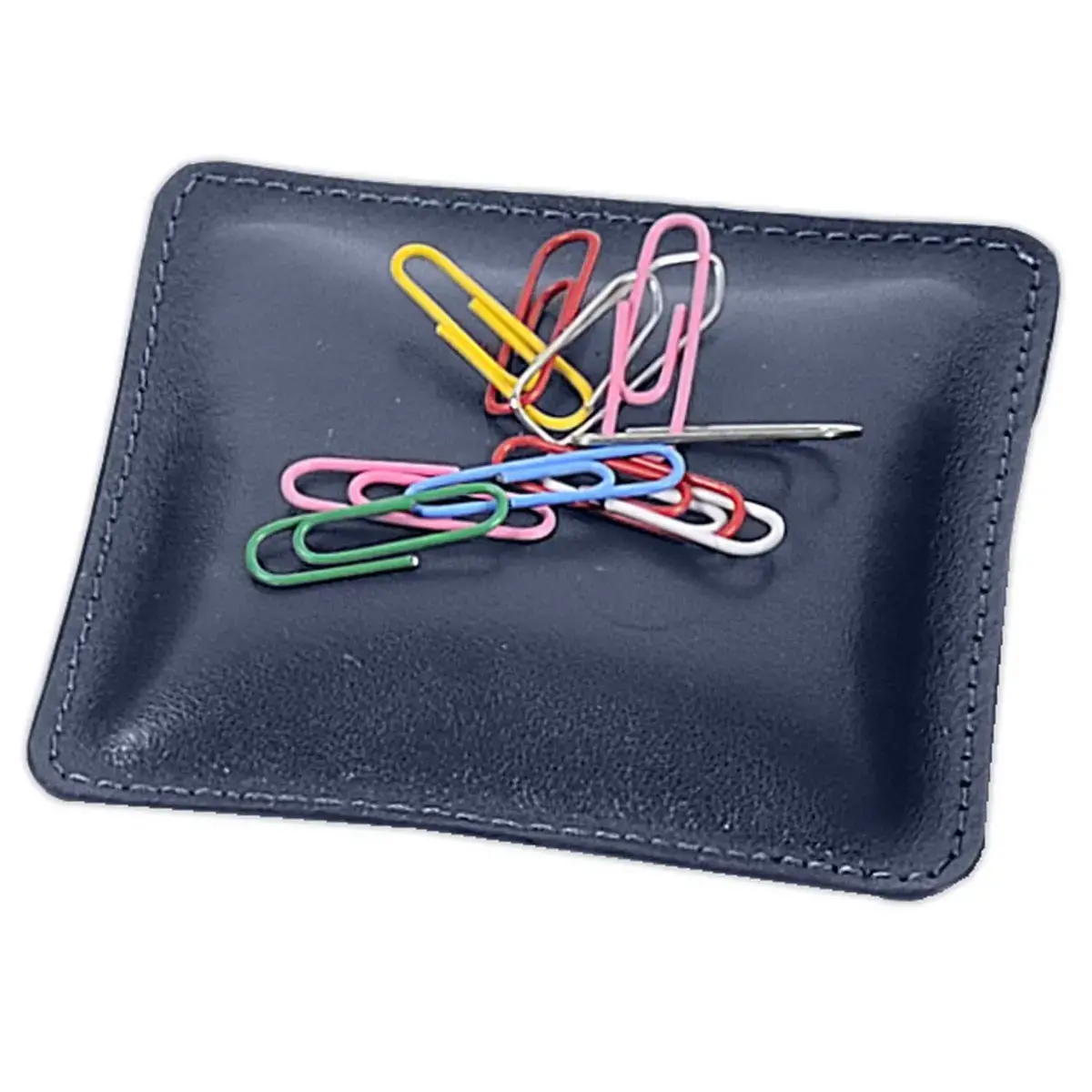 Coussin à trombones - Cuir Satiny - 10x10x2,5 cm - Quo vadis photo du produit