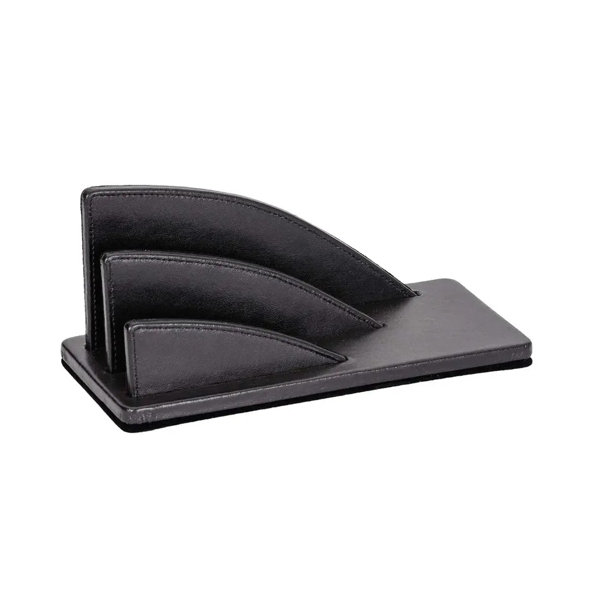 Trieur cuir &eacute;ventail Satiny - 23,5x10,5x10,5 cm - Quo vadis photo du produit