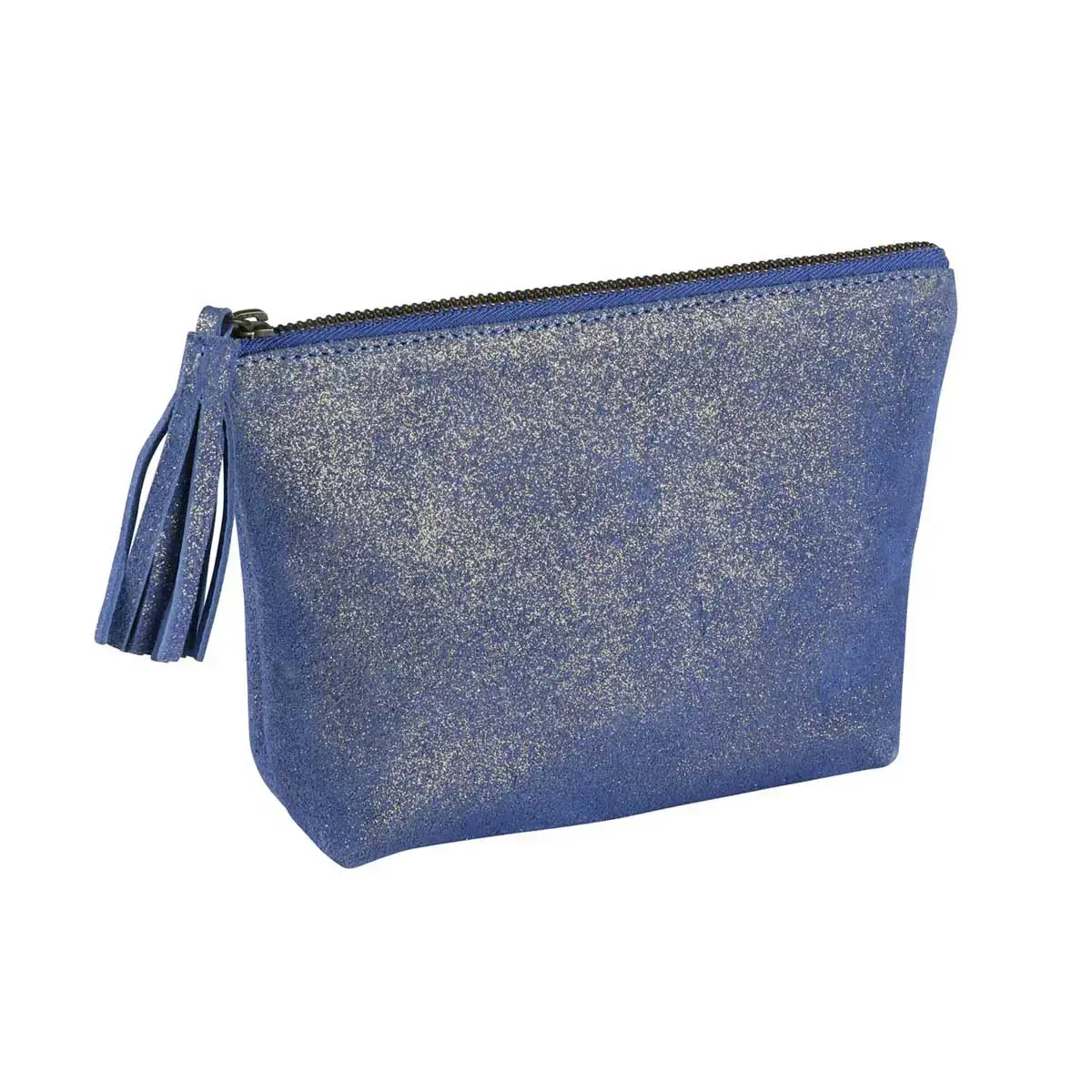 Trousse pompon - Cuir Julo - 18x15 cm - Quo vadis photo du produit