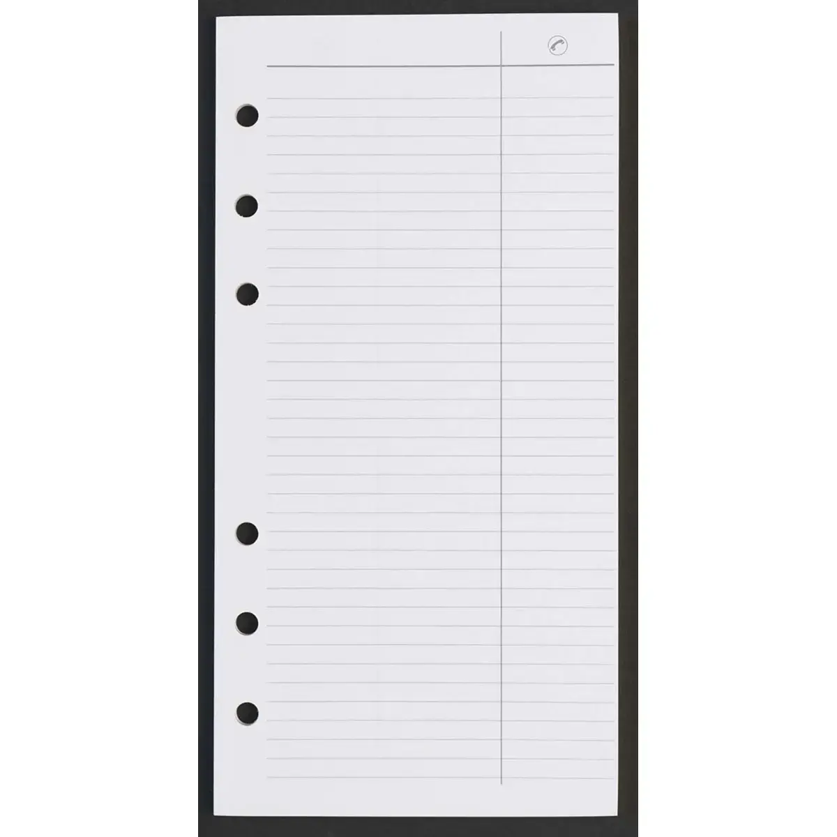 Feuilles adresse 1017 Recharge Tranche dor&eacute;e - 10x17 cm - Lign&eacute;es - Quo vadis photo du produit