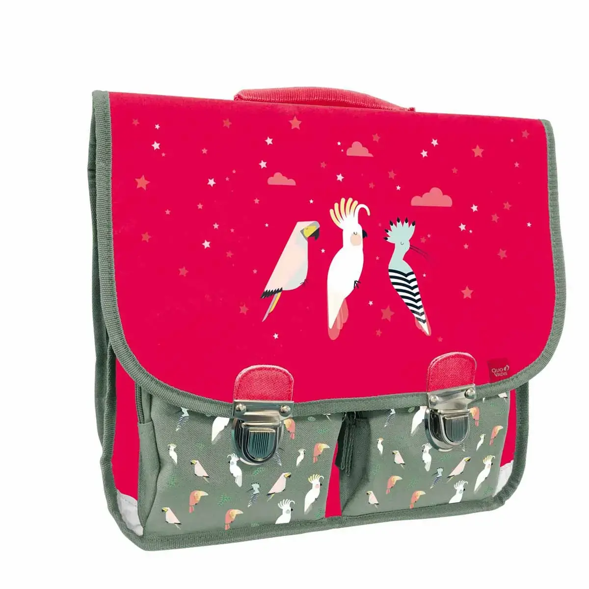 Cartable 38 Vintage - 2 compartiments Animascot - 38x30x14 cm - Quo vadis photo du produit