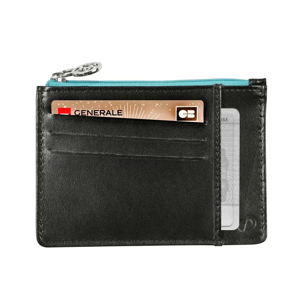 Porte-cartes / monnaie - cuir Holi - 13,2x9,5x0,2 cm - Quo vadis photo du produit