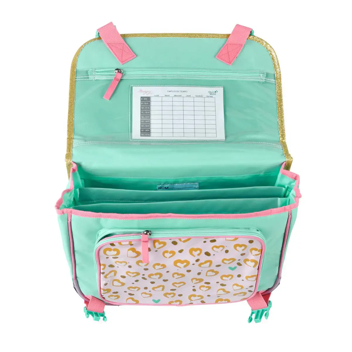 Cartable 38 - 3 compartiments Marguy Enfants - 38x30x14 cm - Quo vadis photo du produit