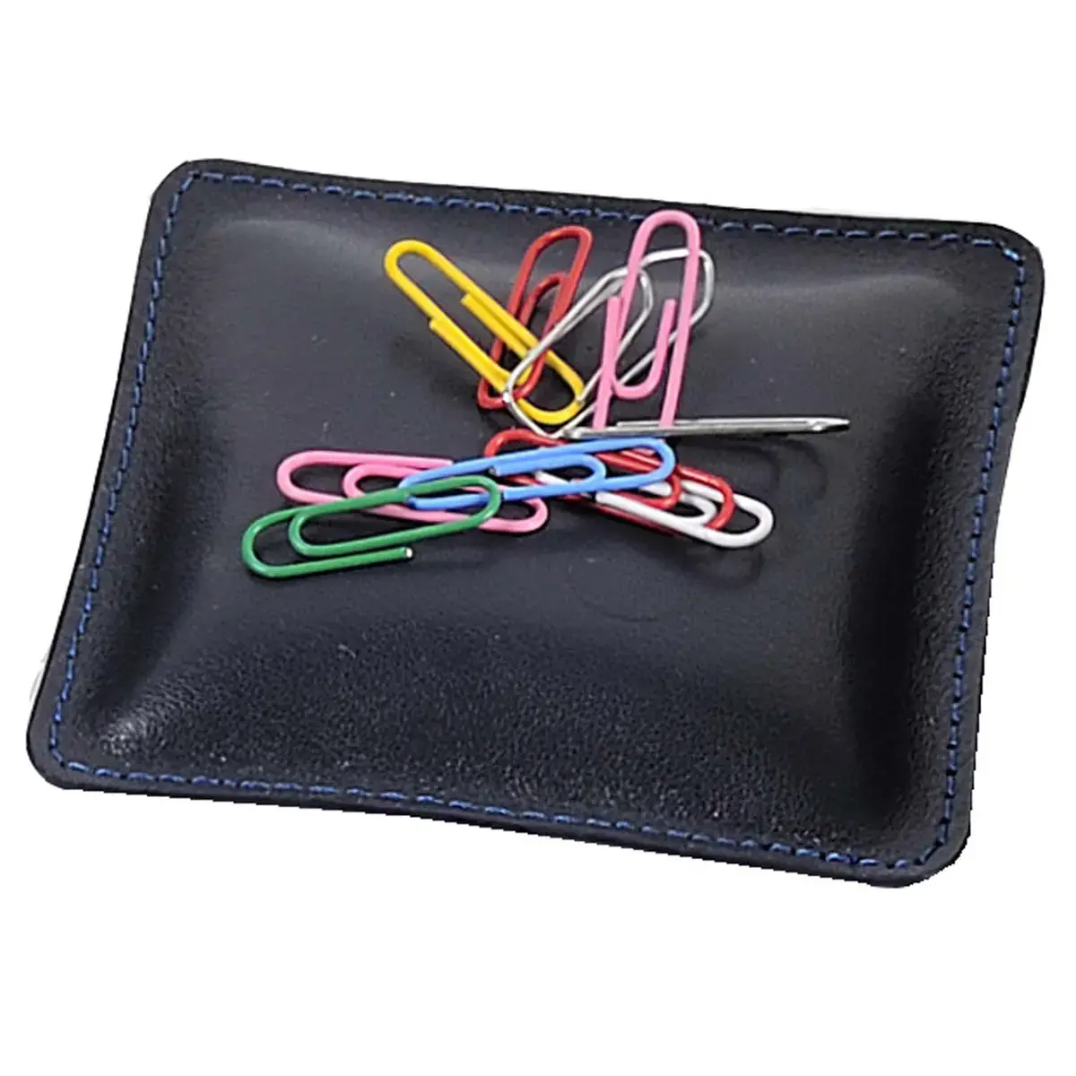 Coussin à trombones - cuir Satiny - 10x10x2,5 cm - Quo vadis photo du produit