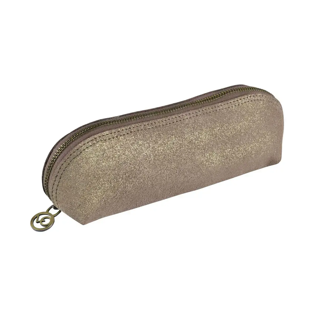 Trousse Lotus - Cuir Julo - 21x6,5x6,5 cm - Quo vadis photo du produit