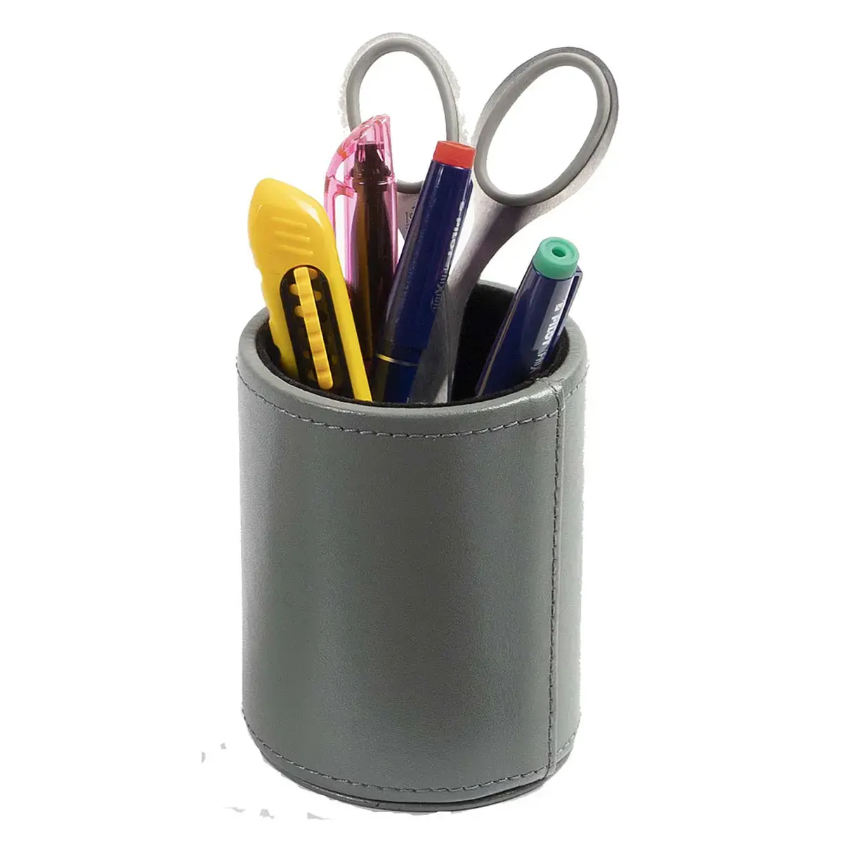 Pot à crayons - Cuir Satiny - 10x7 cm - Quo vadis photo du produit