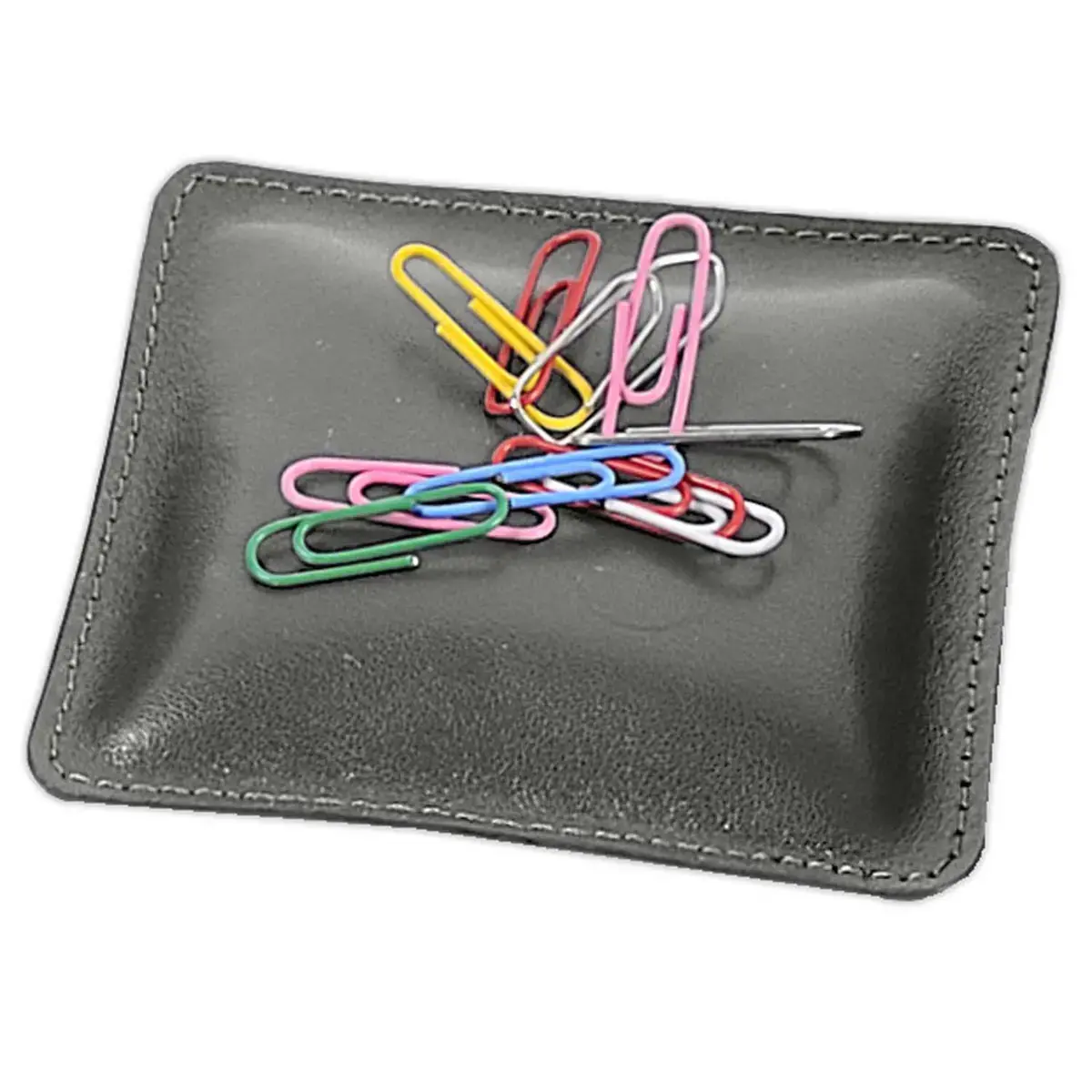 Coussin à trombones - Cuir Satiny - 10x10x2,5 cm - Quo vadis photo du produit
