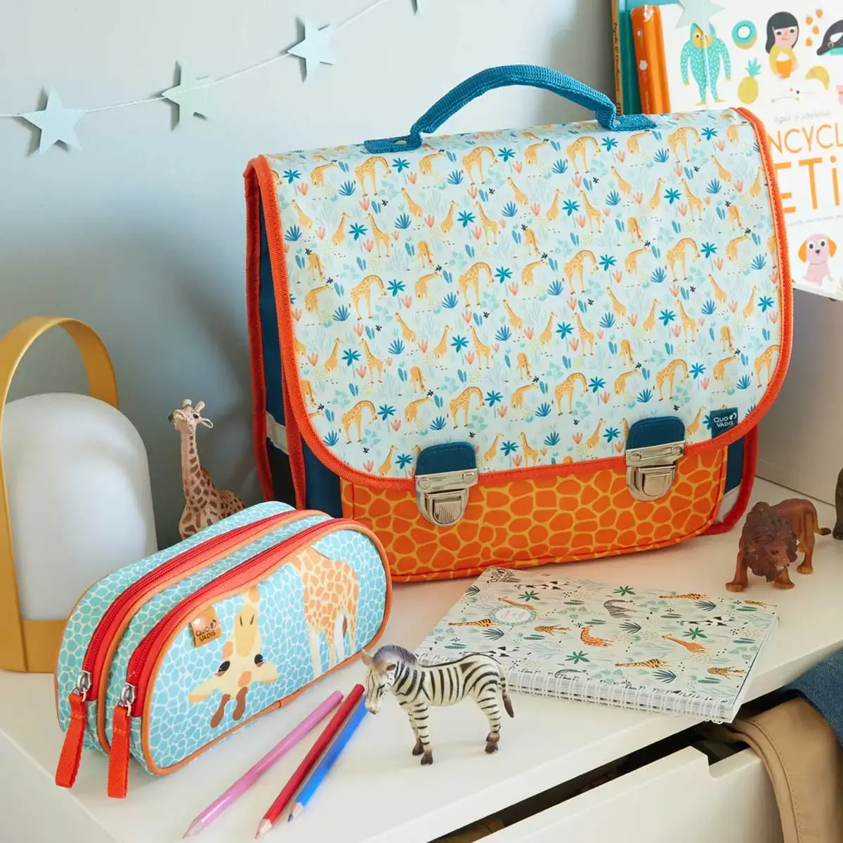 Cartable 36 Vintage - 2 compartiments Animascot - 36x30x14 cm - Quo vadis photo du produit