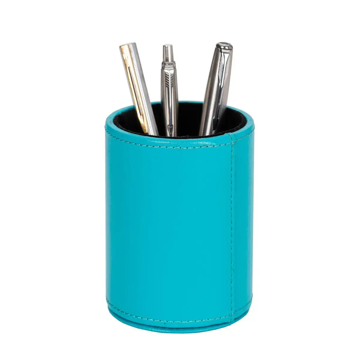 Pot &agrave; crayons - Cuir Satiny - 10x7 cm - Quo vadis photo du produit