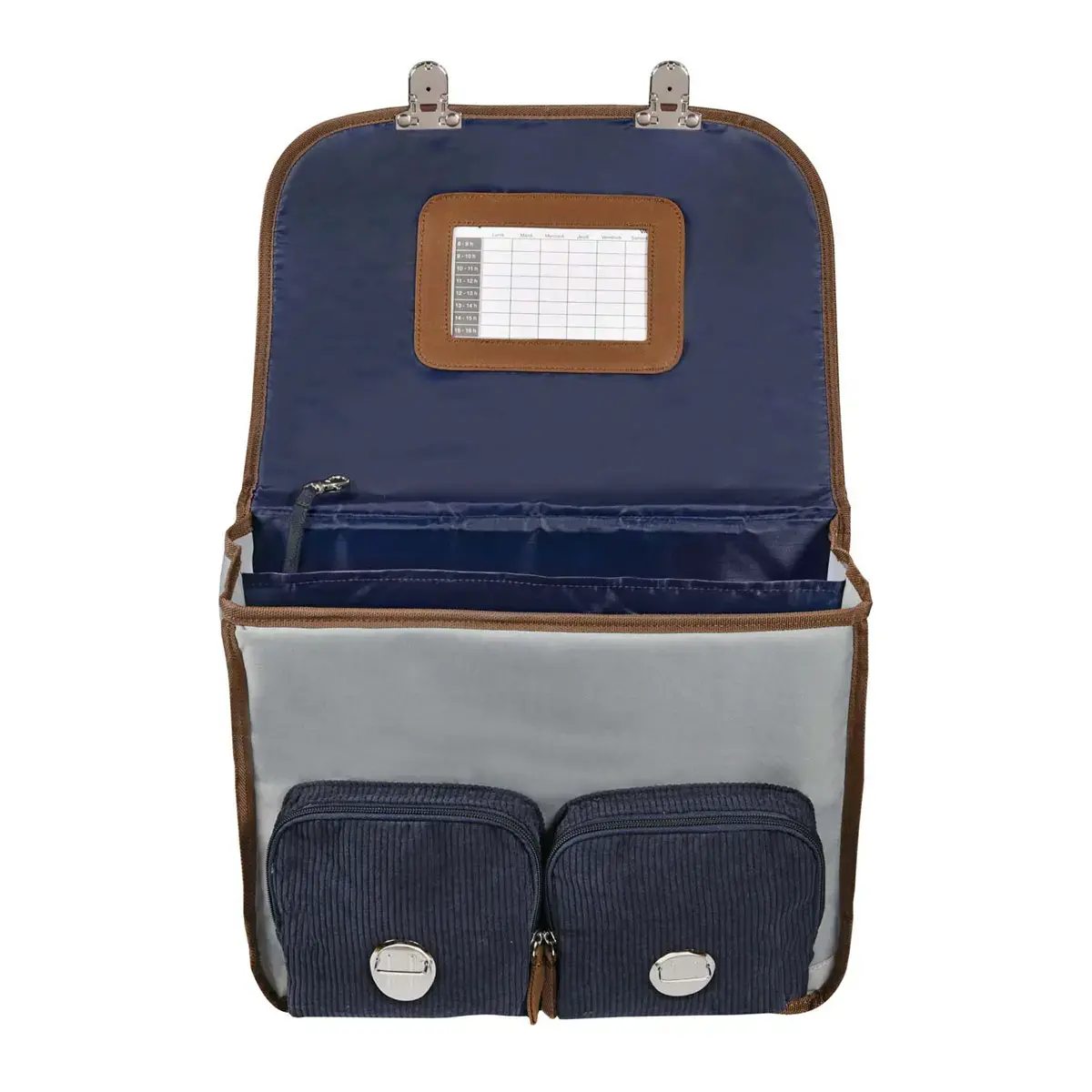 Cartable 38 Vintage - 2 Compartiments Louise & Arthur - 38x30x14 cm - Quo vadis photo du produit