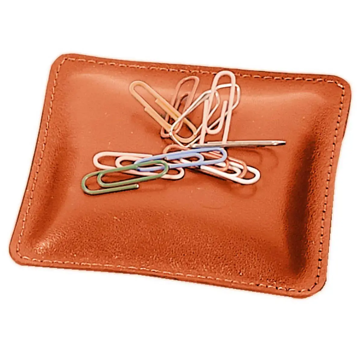 Coussin à trombones - Cuir Satiny - 10x10x2,5 cm - Quo Vadis photo du produit