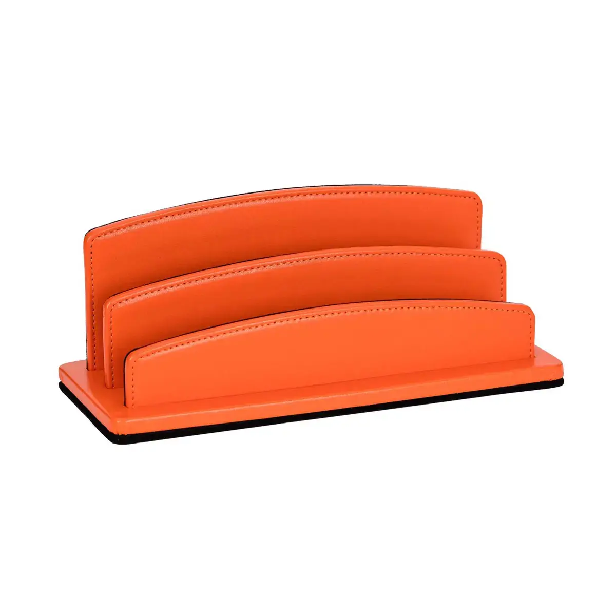 Trieur cuir demi rond Satiny - 26x10,5x10,5 cm - Quo vadis photo du produit