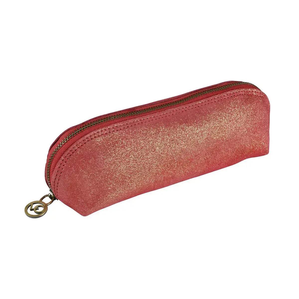 Trousse Lotus - Cuir Julo - 21x6,5x6,5 cm - Quo Vadis photo du produit
