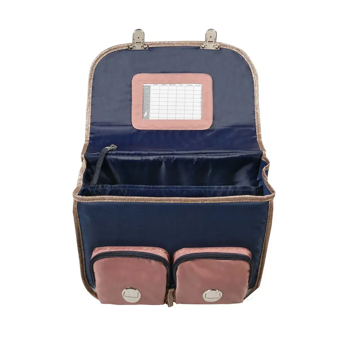 Cartable 38 Vintage - 2 compartiments Louise & Arthur - 38x30x14 cm - Quo vadis photo du produit