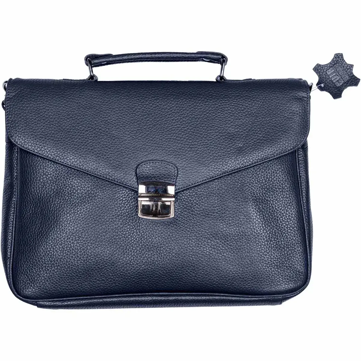 Sacoche fermoir metal - Cuir Goya - 30x27x05 cm - Quo vadis photo du produit