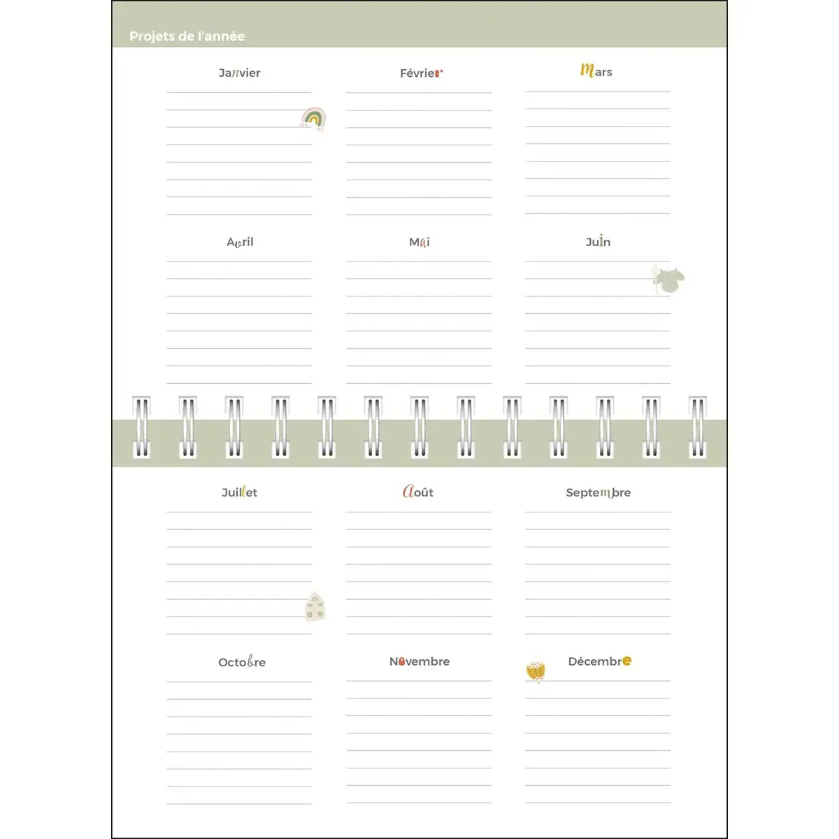 Agenda 17 S perp&eacute;tuel FR Eterny - 12x17 cm - Perp&eacute;tuel - Quo vadis photo du produit