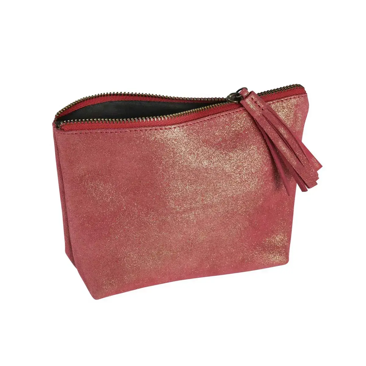 Trousse pompon - Cuir Julo - 18x15 cm - Quo Vadis photo du produit