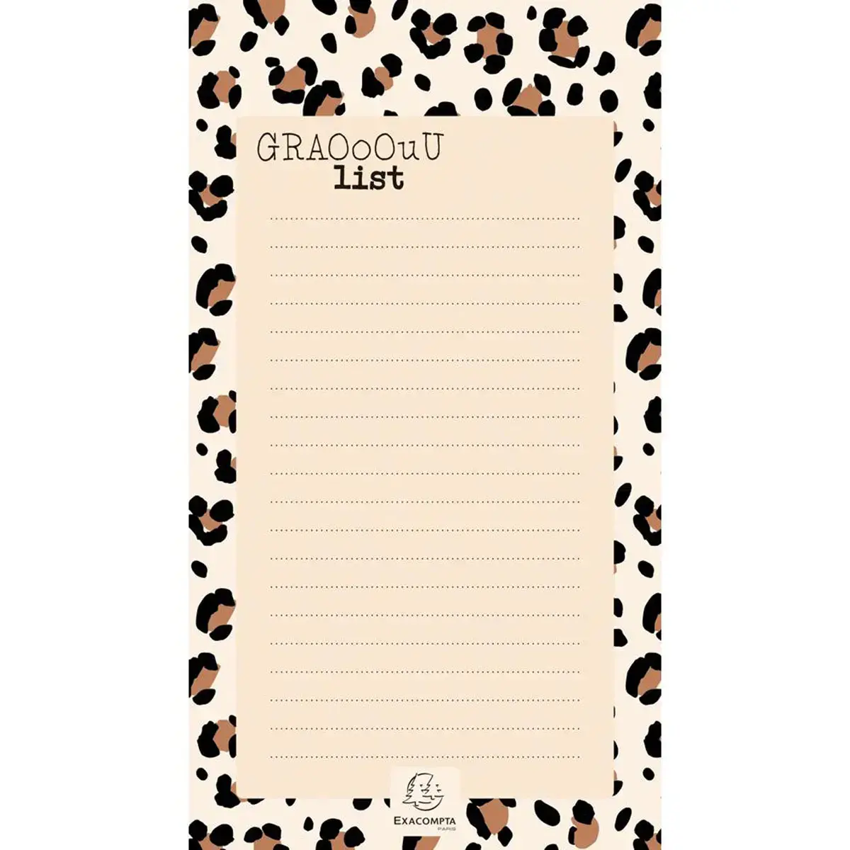 To do list Roar Clair 10x18 - Exacompta photo du produit