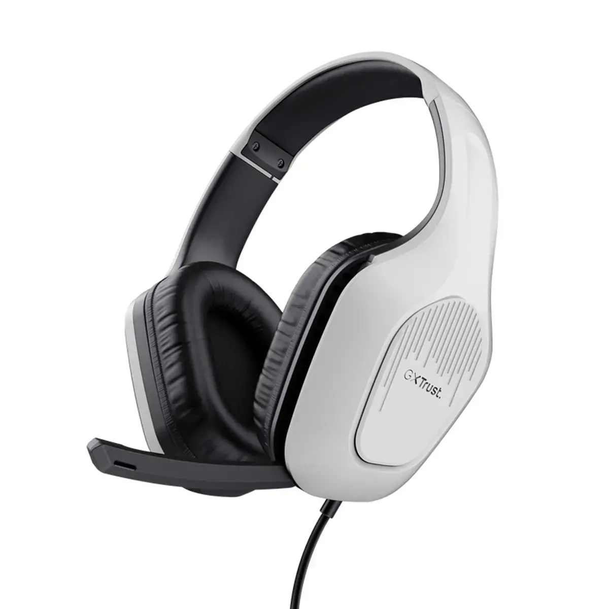 Casque gaming filaire à arceau GXT 415PS Zirox noir et blanc - Trust photo du produit