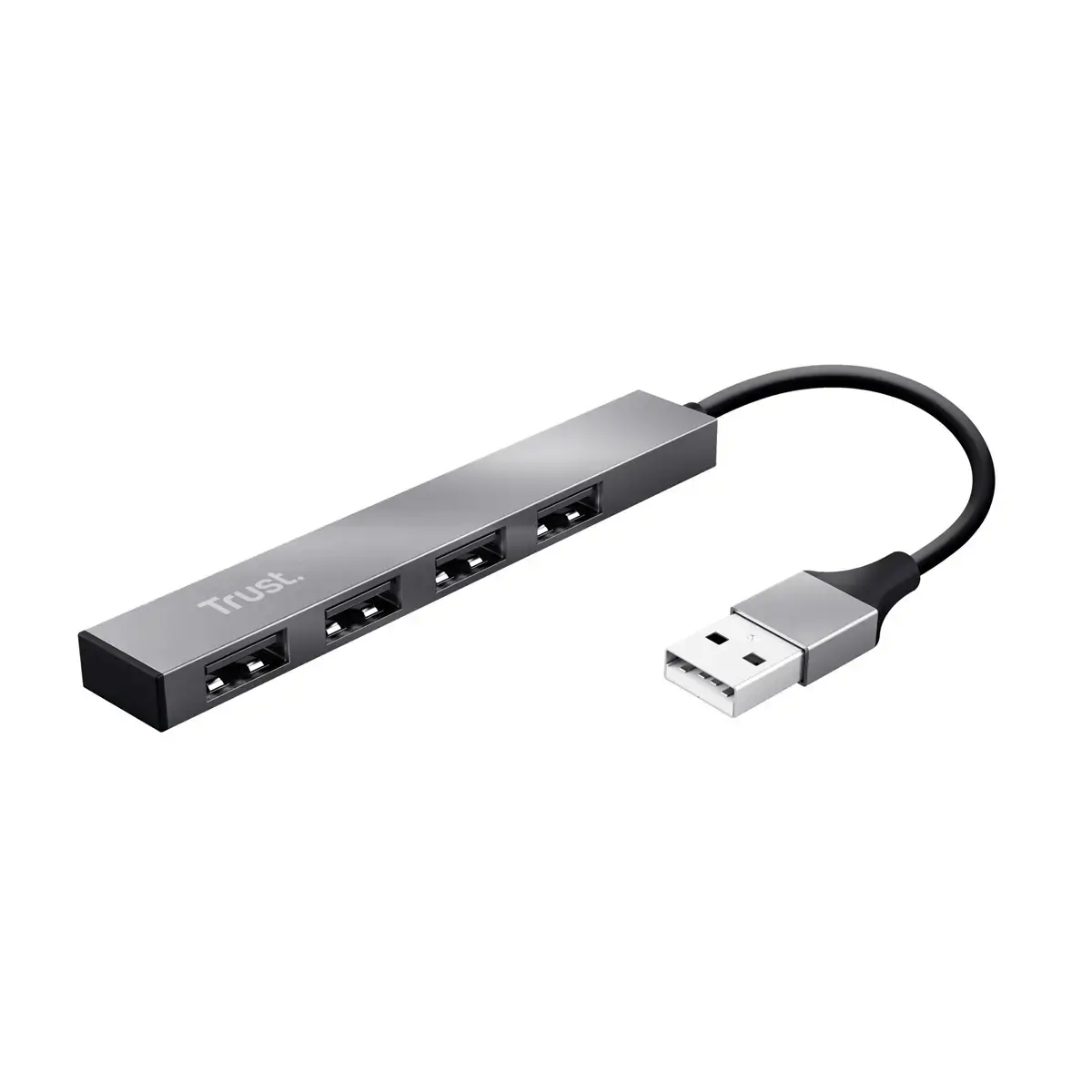 Hub USB 2.0 Halyx 480 Mbit/s aluminium - Trust photo du produit