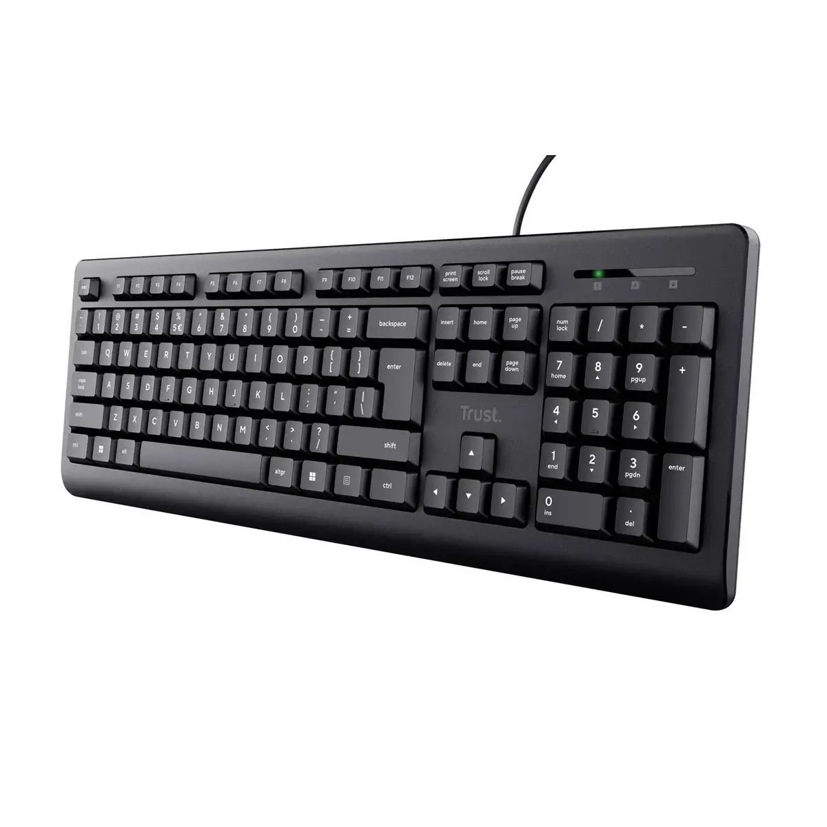 Clavier filaire Primo USB AZERTY noir - Trust photo du produit