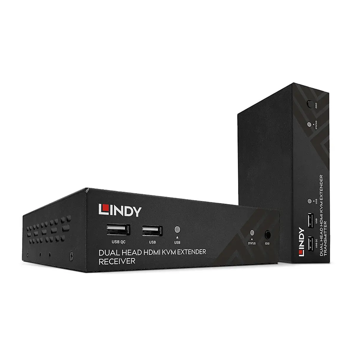 Kit extender KVM HDBaseT Cat.6 HDMI Dual Head USB IR RS232 100 m - Lindy photo du produit