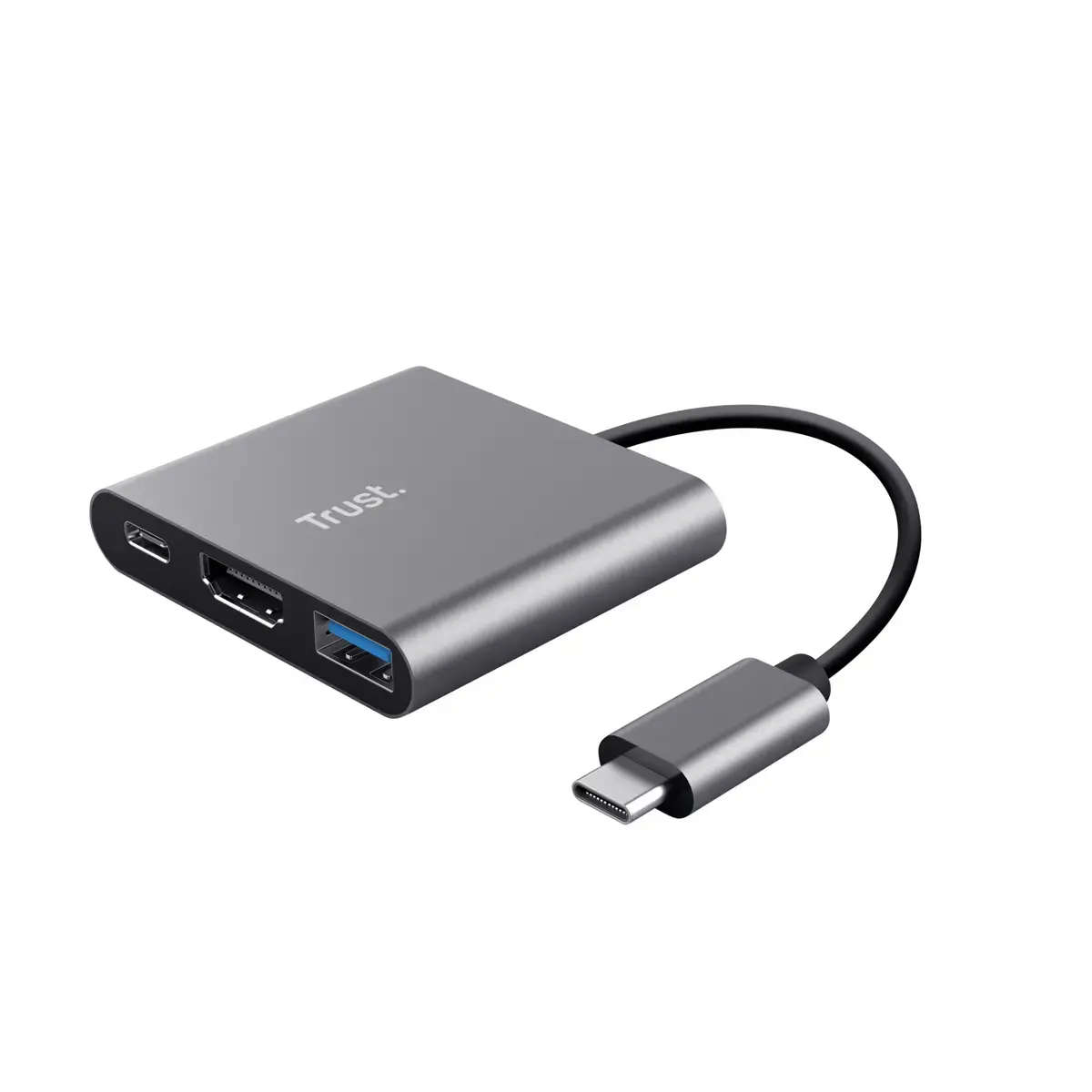 Adaptateur USB-C Dalyx USB 3.2 Gen 1 aluminium et noir - Trust photo du produit