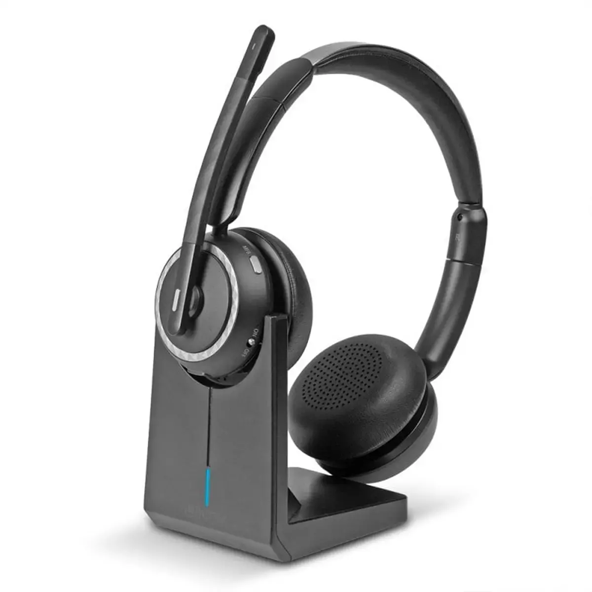 Casque sans fil L118 arceau bureau USB type C Bluetooth noir - Lindy photo du produit