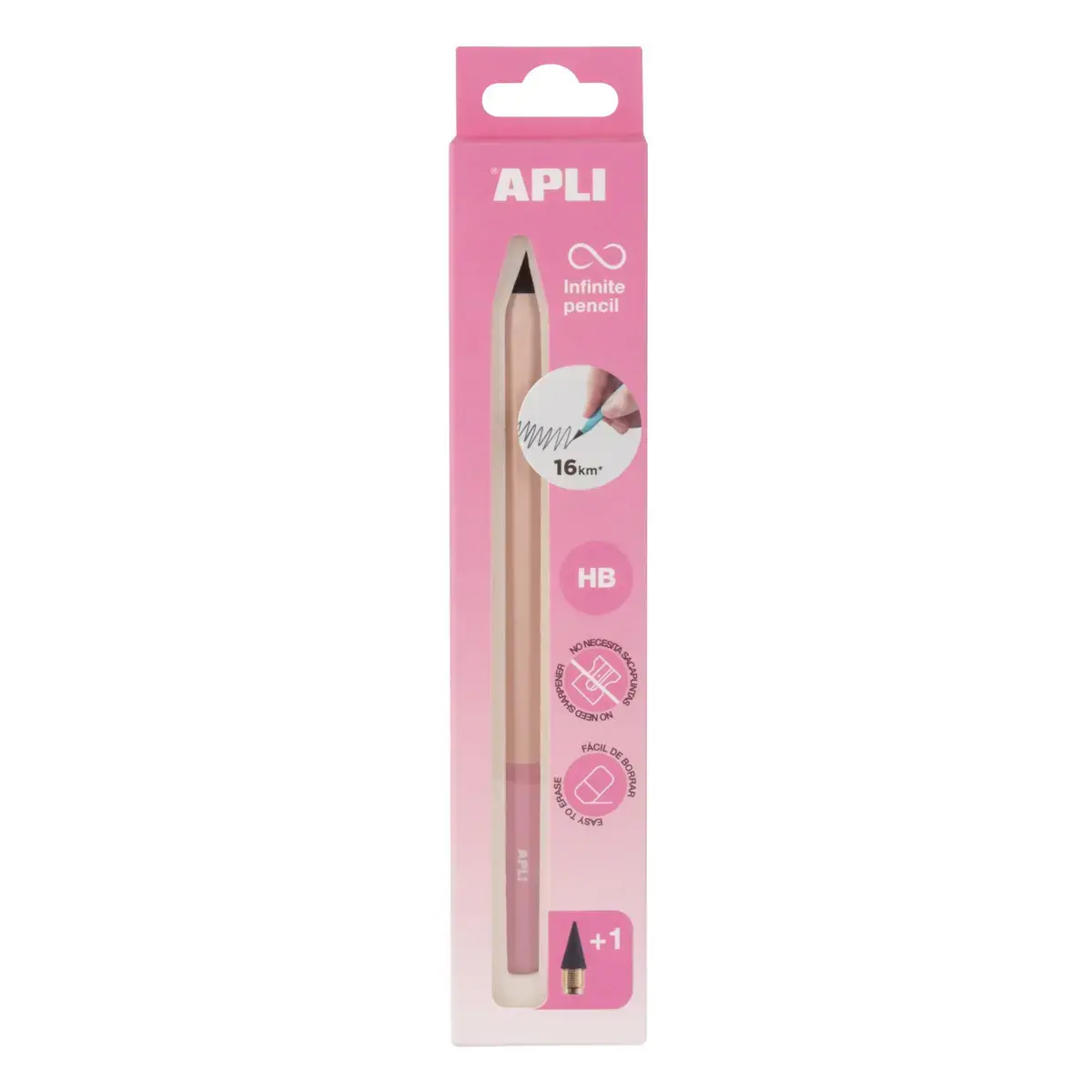 Crayon Infini rose Nordik - Apli photo du produit