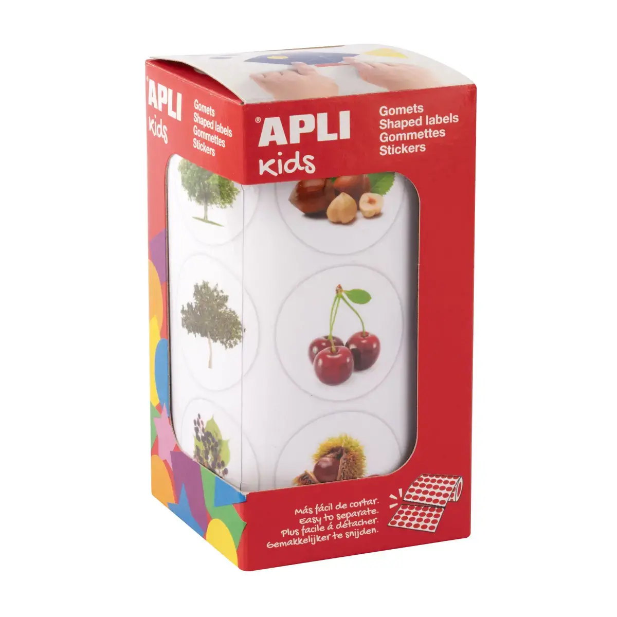 Rouleau de gommettes Arbres 360 unités - Apli photo du produit