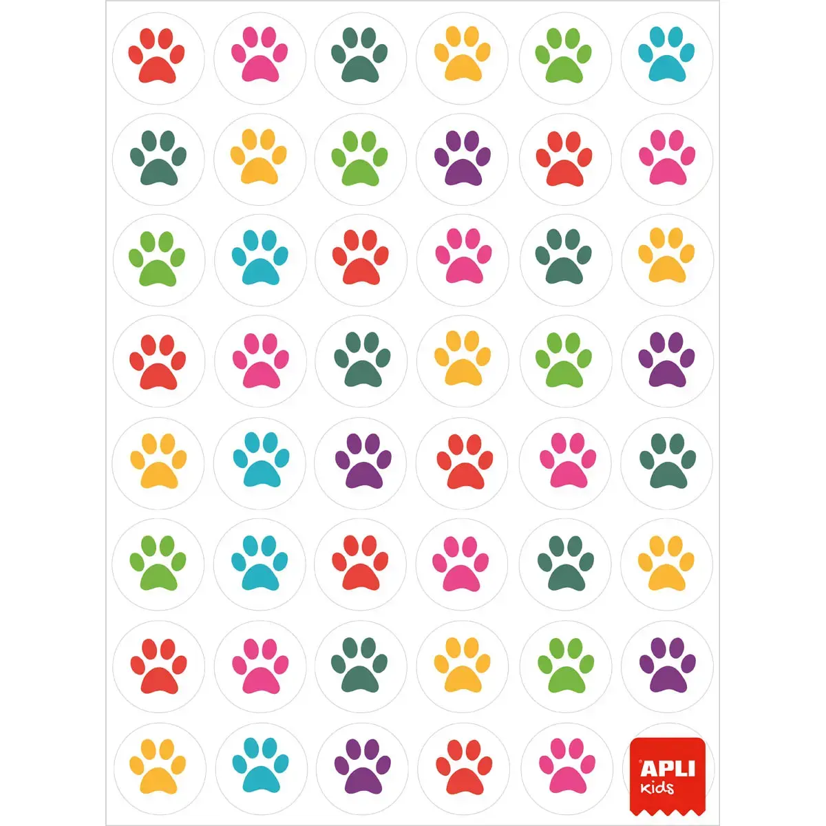 Gommettes empreintes de chat - 288 unit&eacute;s - Apli photo du produit