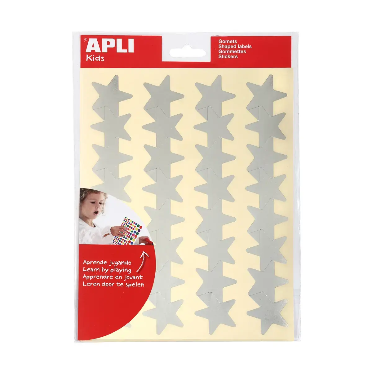 Etoiles or et argent 4 feuilles - Apli photo du produit
